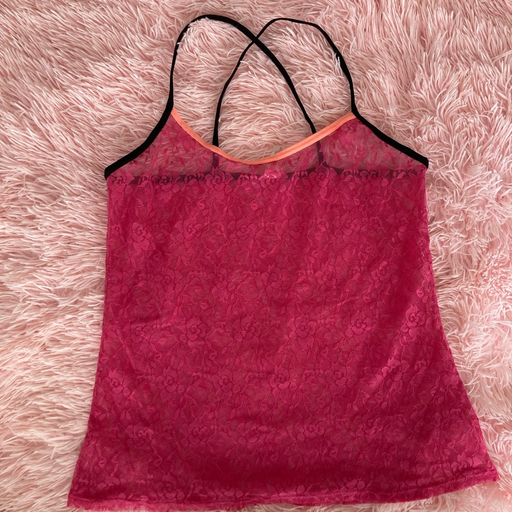 Y2k pink lace top - Picture 3 of 4
